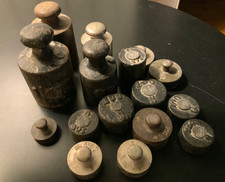 16 alte Gewichte Eisen für