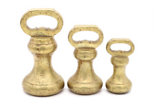 3x antike Glockengewichte